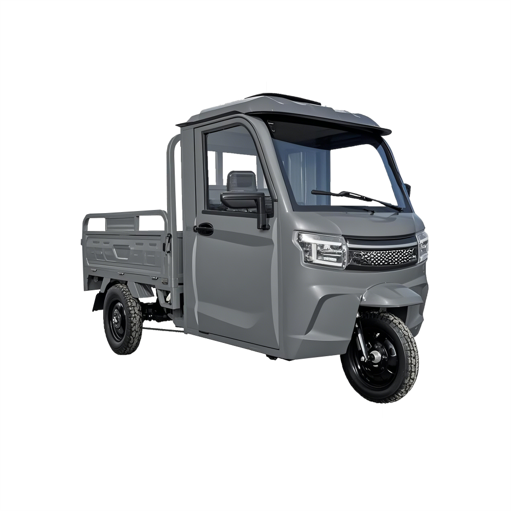 Elektro-Dreirad mit Kabine KH01 | 3000W | 72V/45AH | 45km/h | Grau