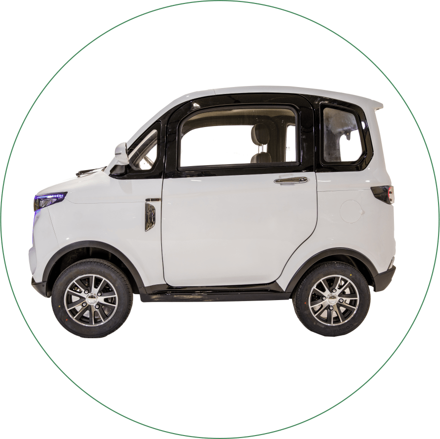 Elektroauto MoveEco Modell X5 | 2000W | Führerscheinfrei | 25 km/h | Weiß
