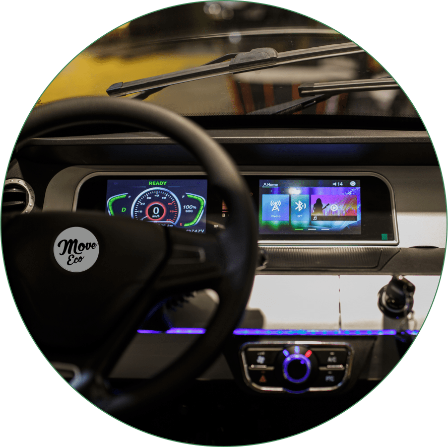 Elektroauto MoveEco Modell X9 | 3000W | Führerscheinfrei | 25 km/h | Rot