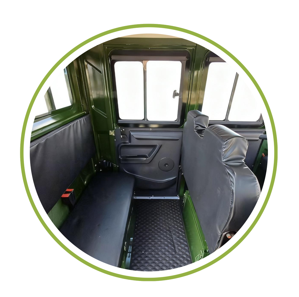 Elektrisches Dreirad | 4 Türen | Modell T2 | 2000W | 45 km/h | Grün