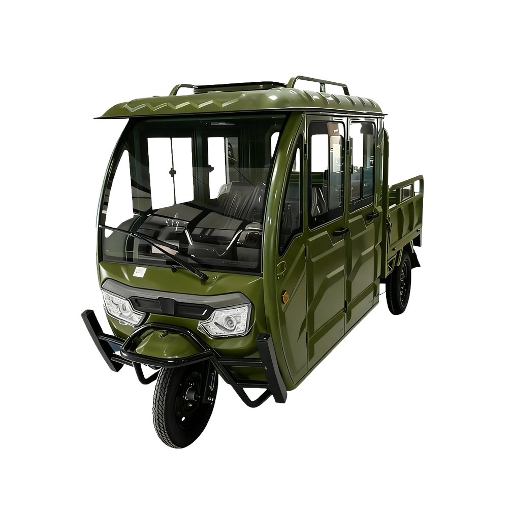 Elektrisches Dreirad | 4 Türen | Modell T2 | 2000W | 45 km/h | Grün