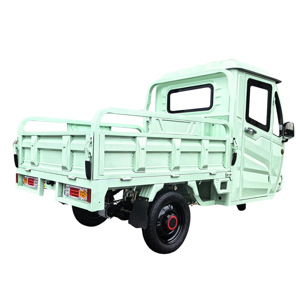 Elektrisches Dreirad Modell T3 mit Lenkrad | 1000W | 72V-58Ah | 25km/h | Grün