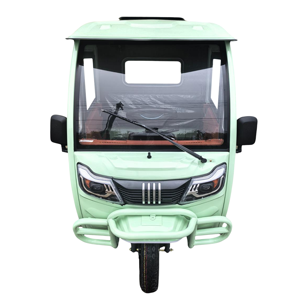 Elektrisches Dreirad Modell T3 mit Lenkrad | 1000W | 72V-58Ah | 25km/h | Grün