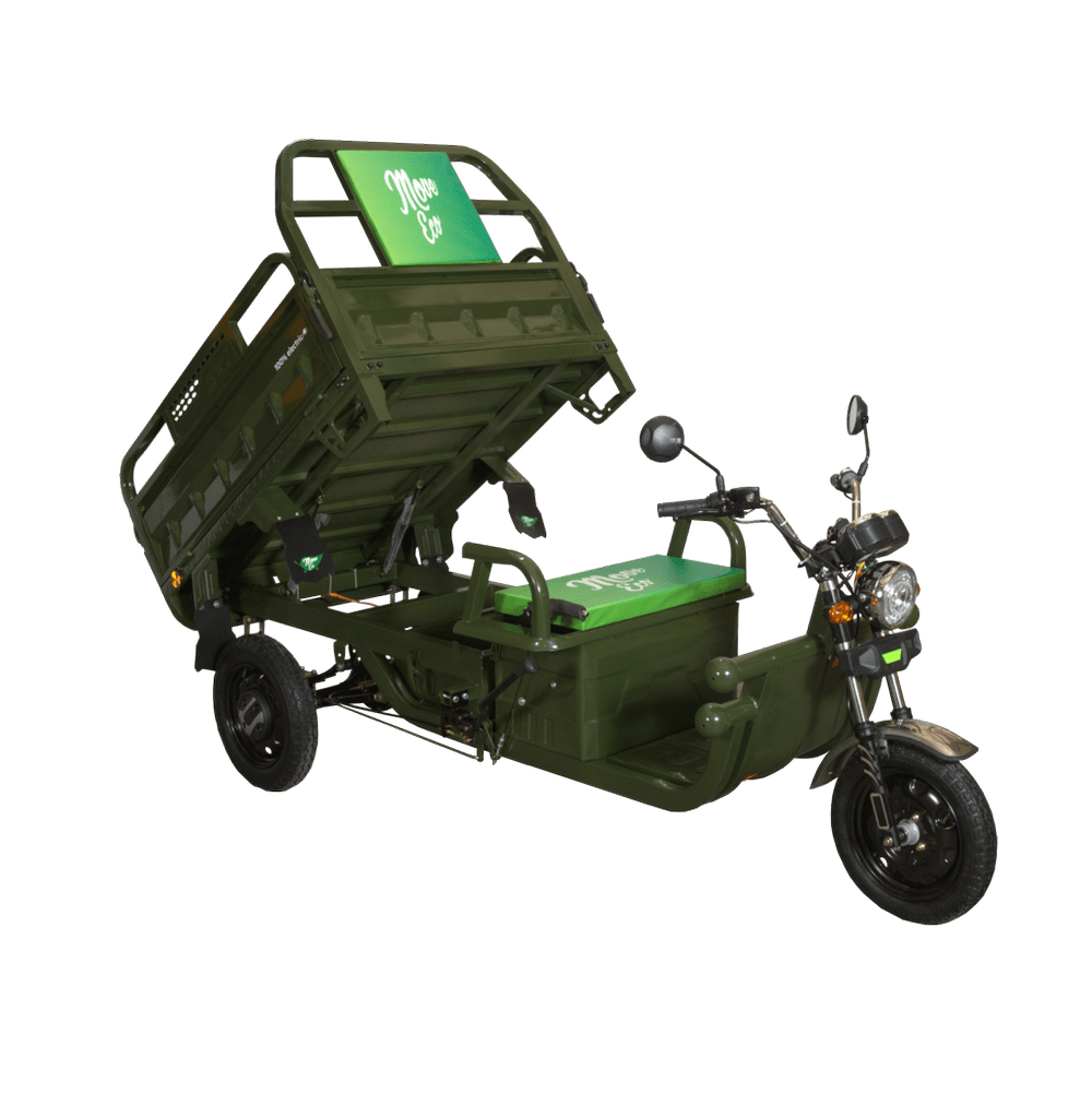 Triciclu Elektro-MoveEco Cargo 500 EEC | 1600W | 60V-20AH | 43 km/h | Grün