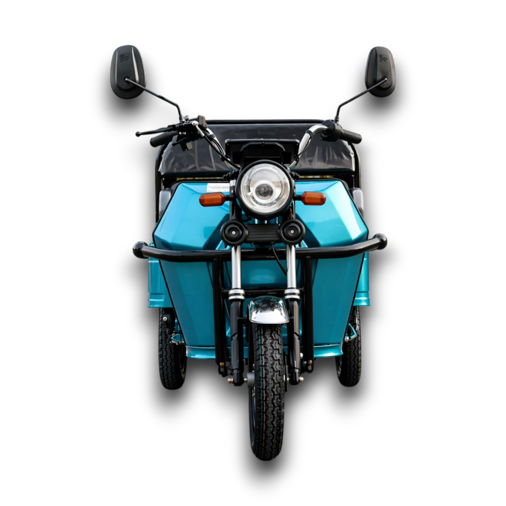 Elektrisches Dreirad Modell B03 | 1500W | 60V-20Ah | 25km/h | Führerscheinfrei | Blau