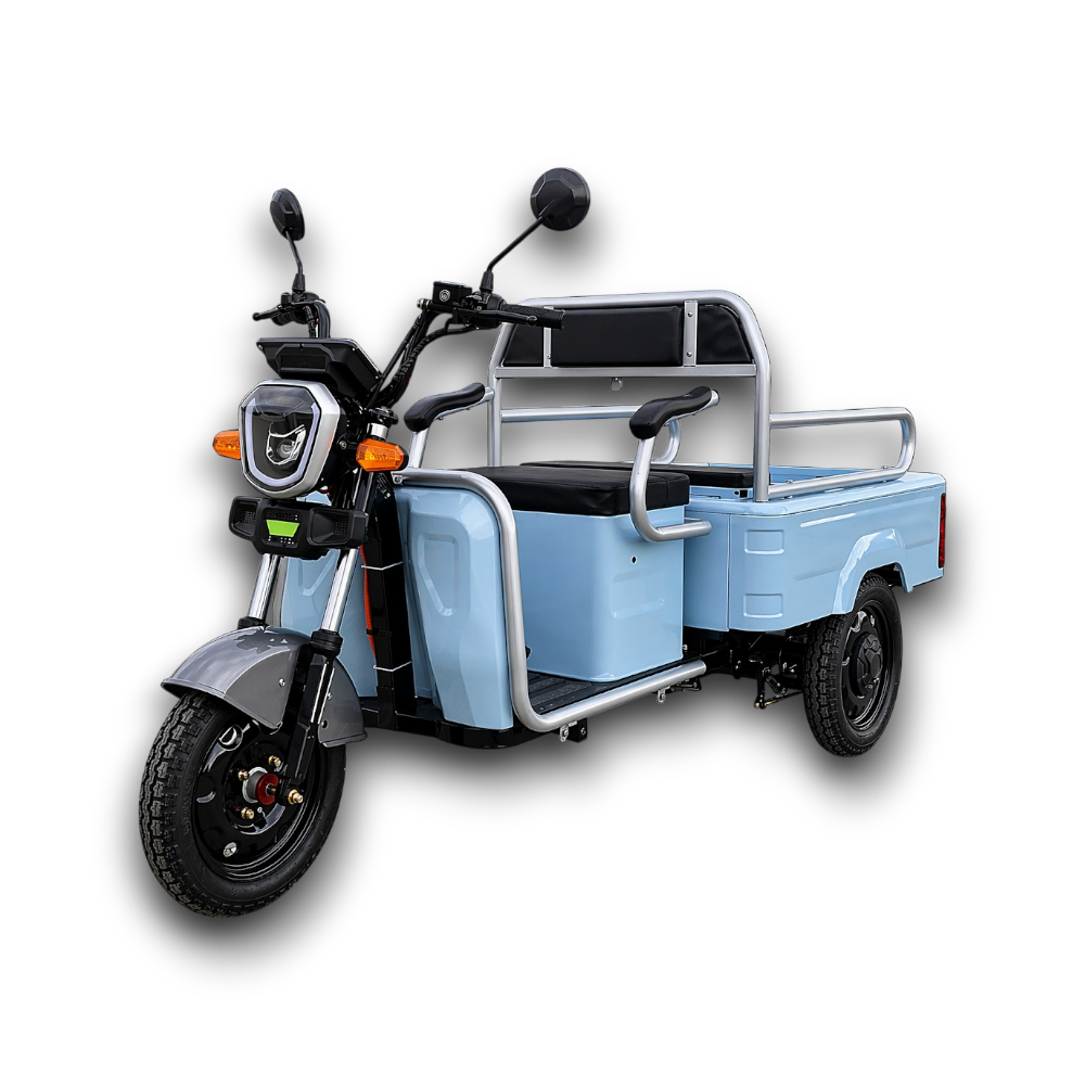Elektrisches Dreirad MoveEco Cargo 250 | 2200W | Führerscheinfrei | 25 km/h | Blau