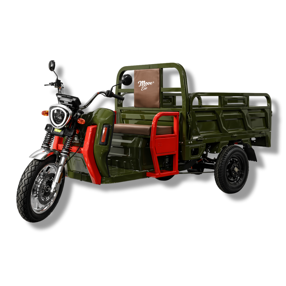 Triciclu Elektrofahrzeug MoveEco Cargo 500-NC09 | 3000W | 72V/45AH | 45km/h | Grün