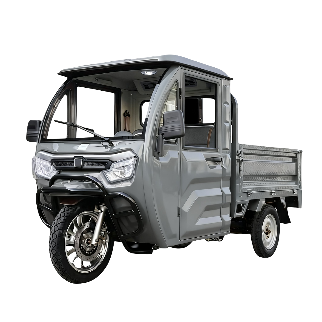 Elektrisches Dreirad mit Lenkrad | Modell KH06 | 2000 W | 72V-58 Ah | 45 km/h | Grau