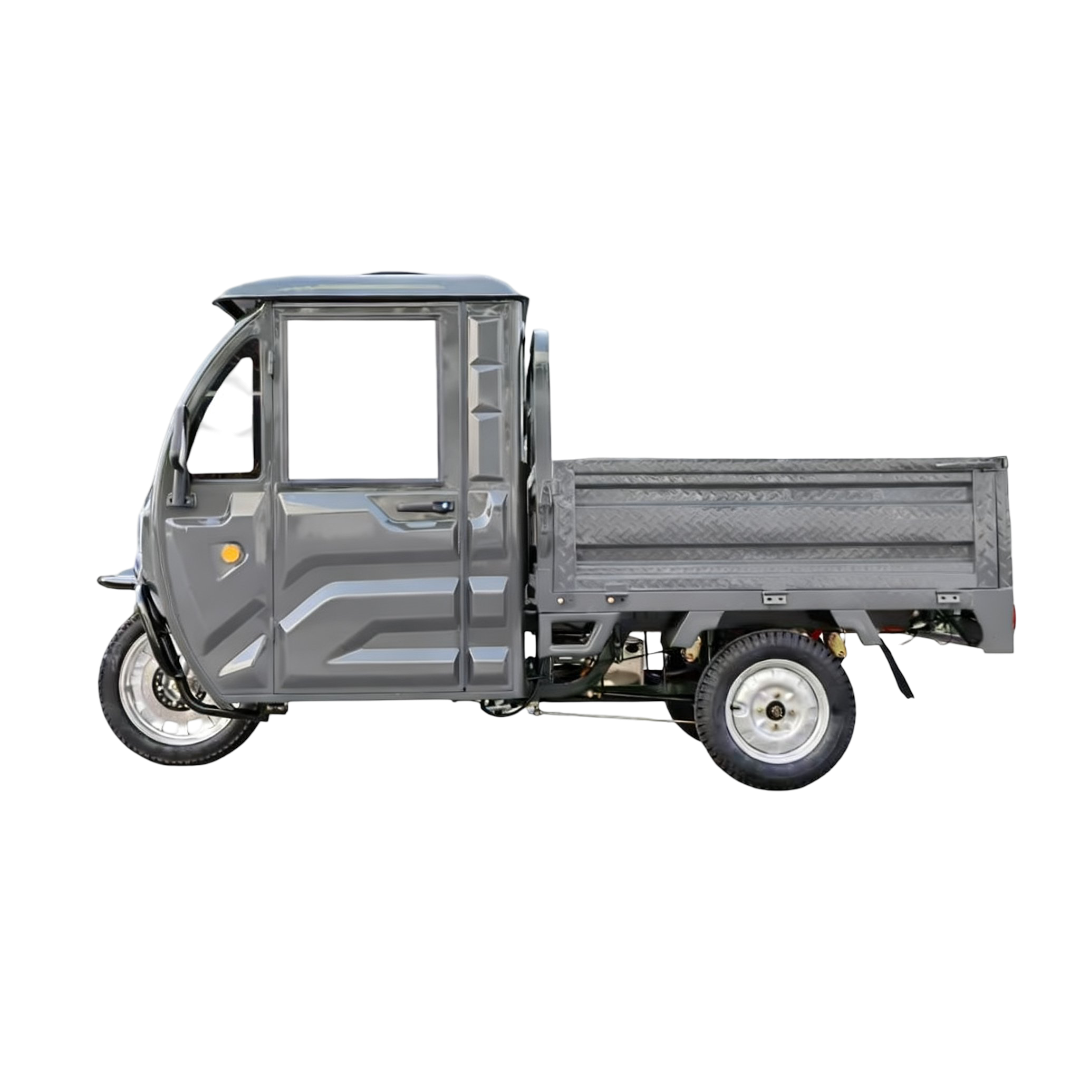 Elektrisches Dreirad mit Lenkrad | Modell KH06 | 2000 W | 72V-58 Ah | 45 km/h | Grau