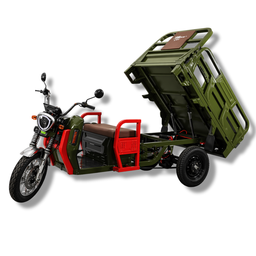 Elektrisches Dreirad MoveEco Cargo 500-NC09 | 2000W | Führerscheinfrei | 25 km/h | Grün