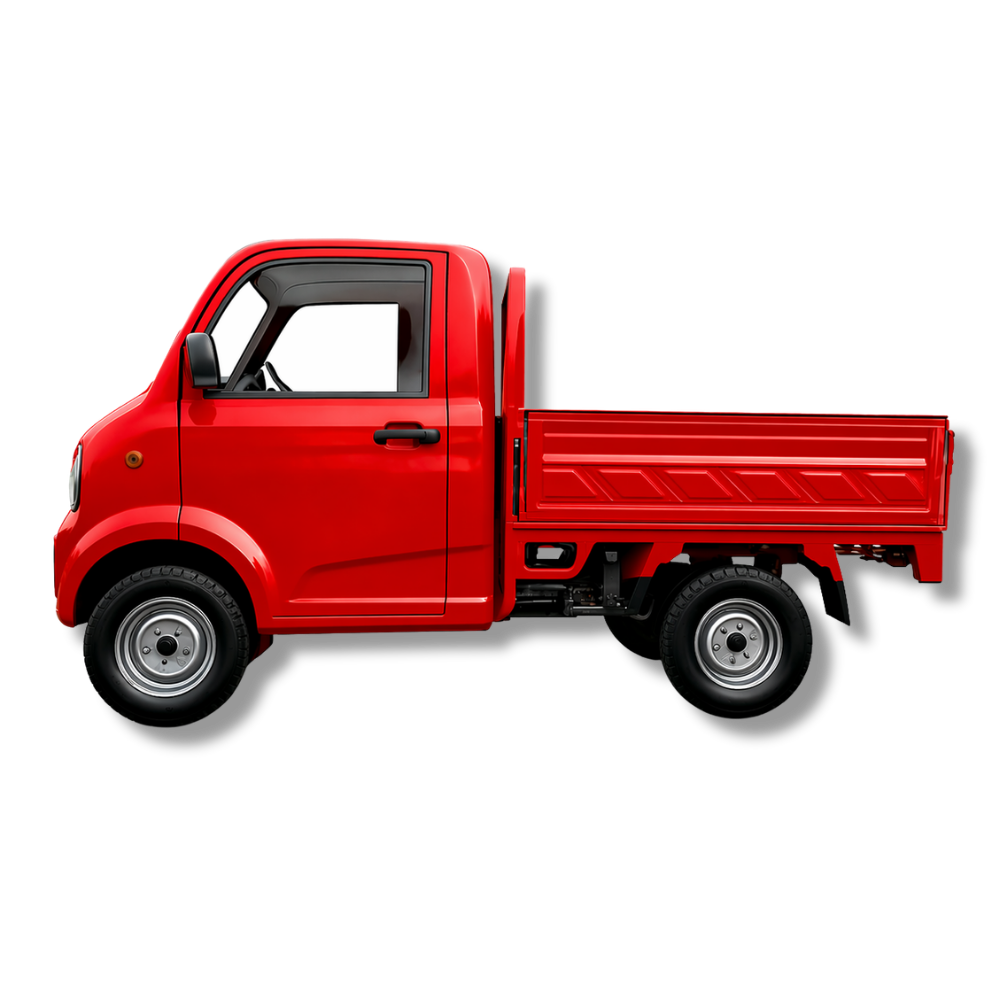 Elektrotransporter MoveEco Pickup T1 3000W | genehmigungsfrei | 25 km/h | Rot