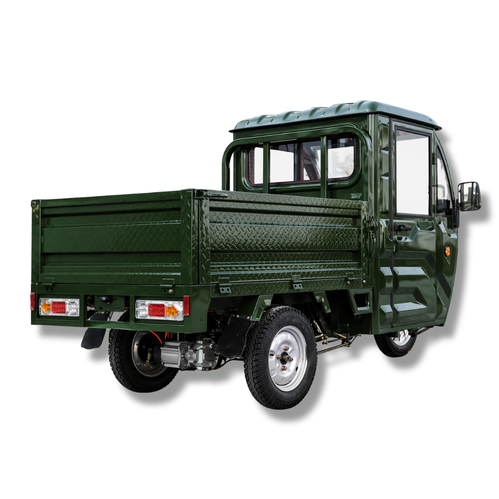 Elektrisches Dreirad mit Lenkrad | Modell KH06 | 2000 W | 72V-58Ah | 25 km/h | führerscheinfrei | Grün