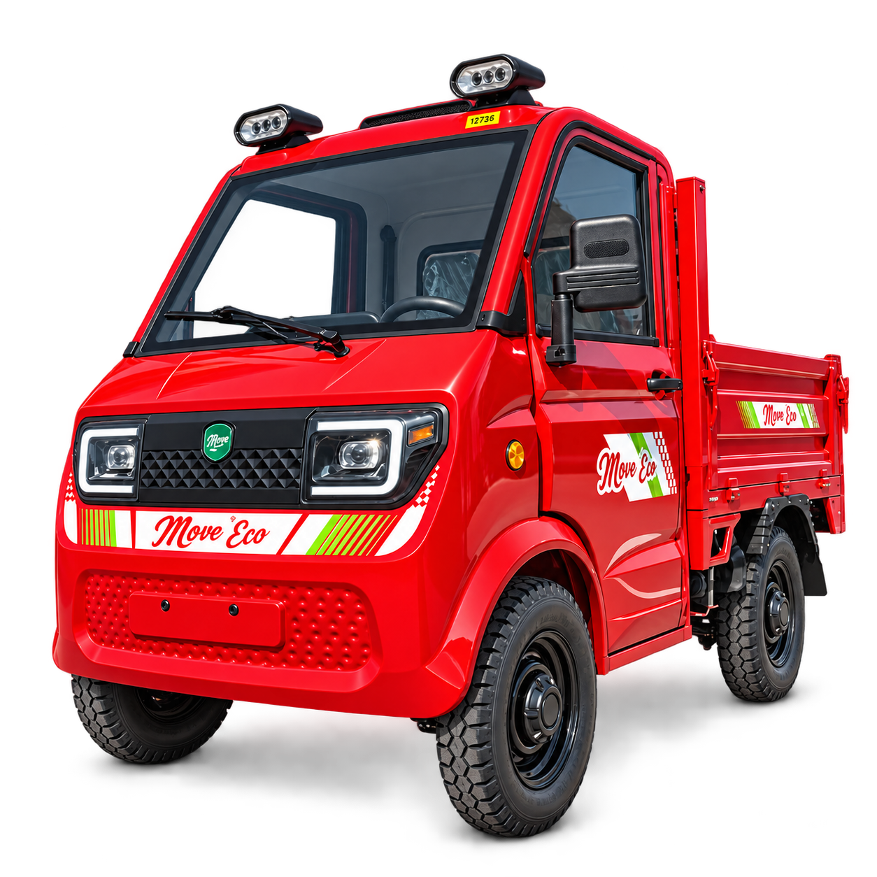 Elektrischer Kleintransporter E-Pickup KH09 | 72 V / 105 Ah | 3500 W | 25 km/h | Rot
